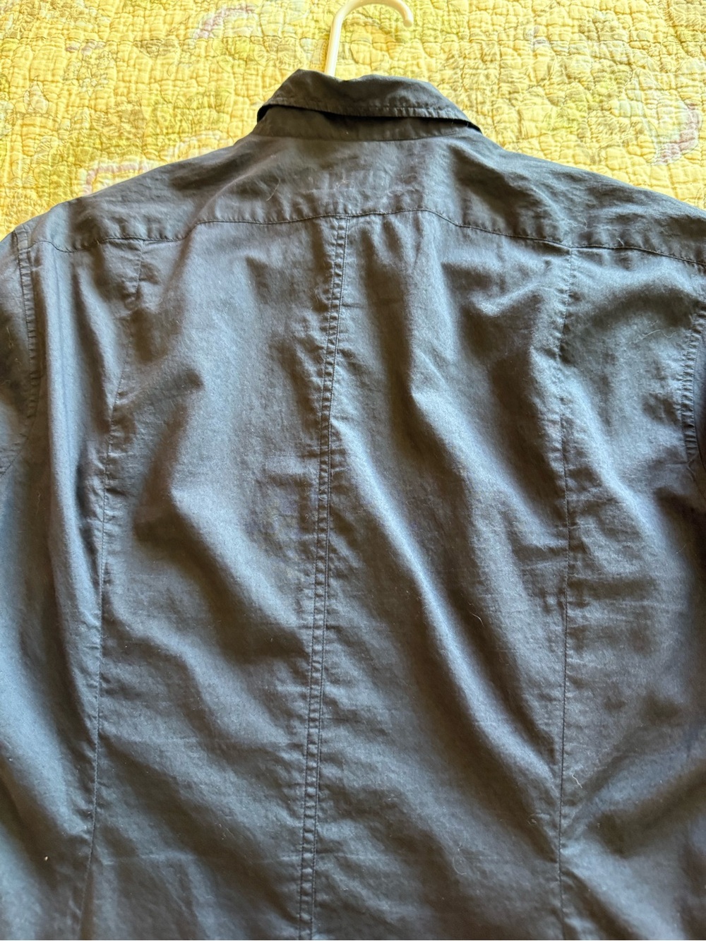 Dries Van Noten navy blue button up shirt - Picture 9 of 11